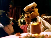 Jonathan Paine on set