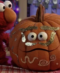 Elmo's Halloween pumpkin in social media video (YouTube)