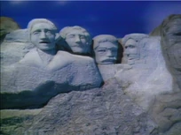 as part of Mount Rushmore