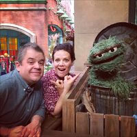 Oswalt and Salenger with Oscar.