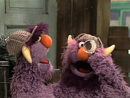 The Two-Headed Monster pretends to be Holmes in Episode 2868 of Sesame Street.