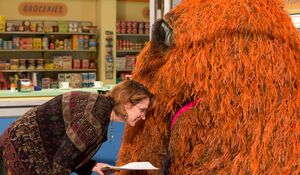 Annie Evans with Snuffy