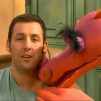 Adam Sandler & a dragon"A Song About Elmo"
