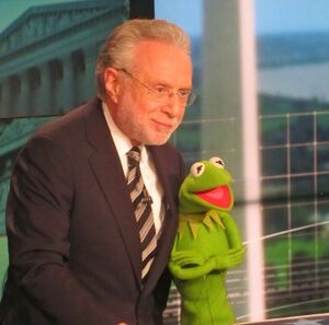 Wolf Blitzer and Kermit