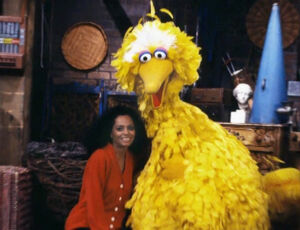 Diana Ross and Big Bird