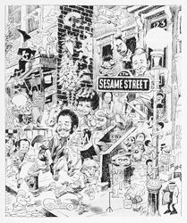 Sesame Street illustration used in The Sesame Street Learning Kit and elsewhere (1969)