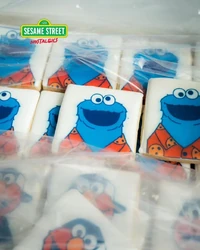 Cookie Monster cookies by Little Rose Cookie Co.