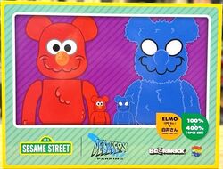 Bearbrick x Sesame Street Oscar the Grouch (The Original Orange Fur Ver.) 100% amp; 400% Set