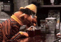 Ernie drinks two sodas in Sesame Street Episode 0276