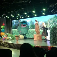 Happy Girl Meets a Monster