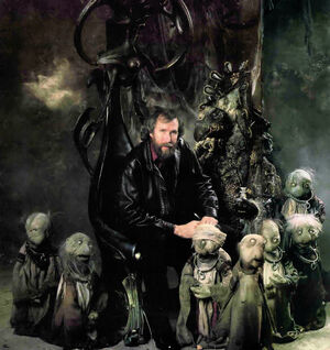 Henson with some of  puppets.