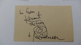 JimHenson.jpg (30 KB) Jim Henson and Kermit the Frogsigned by Henson