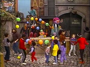 Leo throws a street party in .