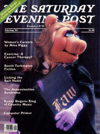 Miss Piggy on the cover of Saturday Evening Post (1981)