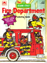 The Sesame Street Fire Department Western Publishing Don Page 1984