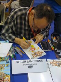 Roger Langridge customizing The Muppet Show Comic Book in 2010