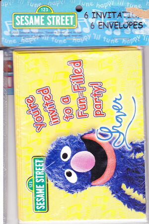 Sterling greetings 2005 grover party invitations f