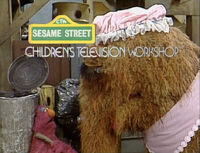 Episode 1943After Telly Monster is told by Gordon that he imagined seeing Snuffy, he encounters Snuffy's mommy.