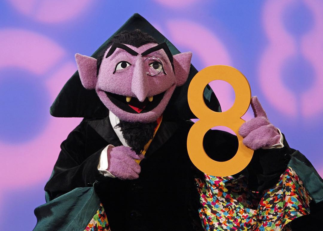 The number 8 has been a sponsor of Sesame Street since the show's ...