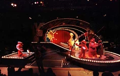 The original show, with smaller walkout stage