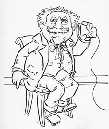 Statler and Waldorf as Alexander Graham Bell