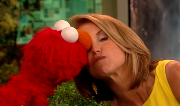 Katie Couric & Elmo Katie, July 28, 2014