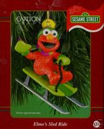 2001 "Elmo's Sled Ride" Elmo on a sled