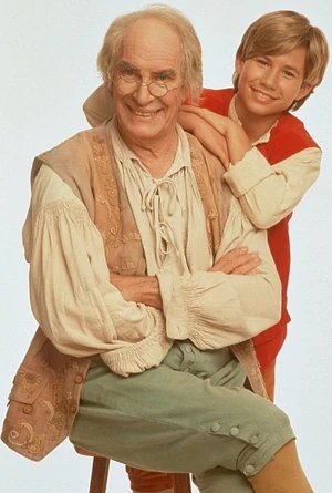 Landau as Geppetto with  as Pinocchio.
