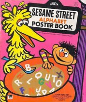 Sesame Street Alphabet Poster Book (sticker book) Roger Bradfield Whitman 1971