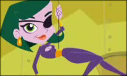 A female character, possibly a partner to Bob.