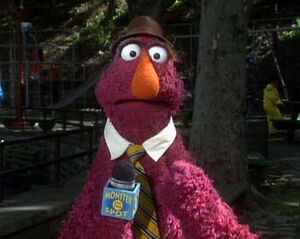 "Monster on the Spot" reporter Telly.