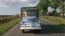 Riding in a turkey truck Follow That Bird