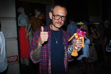 Terry Richardson shows off his Animal prize