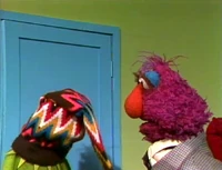 Telly Monster once worked as a salesman, selling Kermit a head warmer.