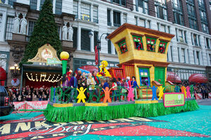 The 123 Sesame Street float used since 2004.