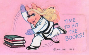 1982 Hallmark karate sticker