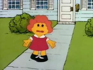 Baby Scooter as Little Orphan Annie.