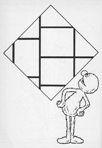 Piet Mondrian's Tableau No. IV; Lozenge Composition with Red, Gray, Blue, Yellow, and Black