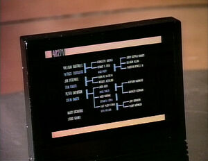 Clare Raymond's descendants as seen in the broadcast version of Star Trek: The Next Generation episode "The Neutral Zone