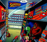 Superman/Toyman #1 (1996) features Kermit and Cookie Monster dolls in a toy store