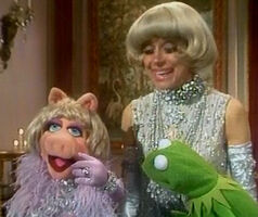 Carol Channing convinces Kermit to let Piggy keep a rented diamond in The Muppet Show episode 423. It turns out to be an engagement ring, and the frog quickly changes his mind.