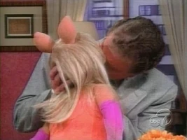 Regis Philbin & Miss PiggyLive! July 13, 1999