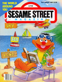 Ernie reads the book in the July/August 1989 issue of Sesame Street Magazine