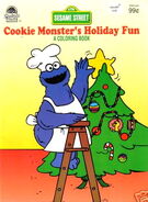 Cookie Monster's Holiday Fun Golden Books 1989