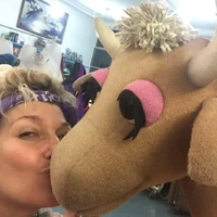 Leslie Carrara-Rudolph & GladysFacebook (2015)