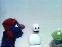 SnowmanSesame Street Kermit & Grover sketch