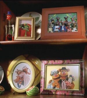 The Muppets' family photos displayed in Muppets from Space.