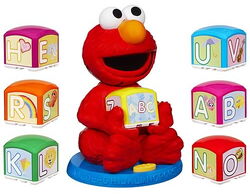 Elmo find and learn alphabet blocks