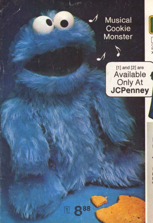 Play with Me Cookie Monster (Vintage Sesame Street, Knickerbocker) NIB