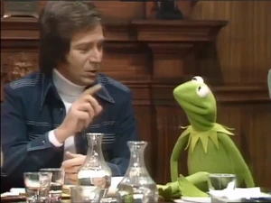 Des O'Connor and Kermit.